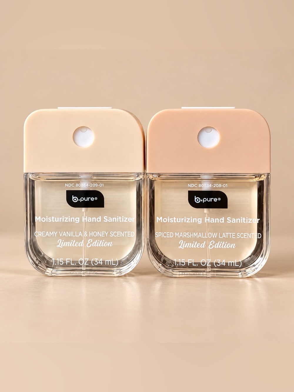 Moisturizing Hand Sanitizer - Creamy Vanilla & Spiced Marshmallow